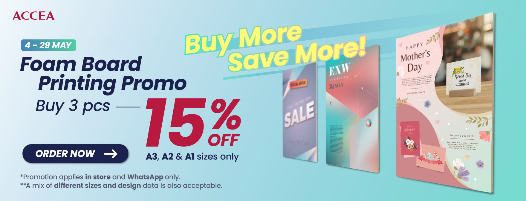 Foam Board Printing — Buy 3 get 15% OFF!