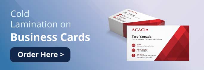 Lamination on Business Card