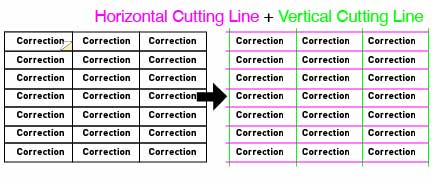 Print Data & Cutting Line