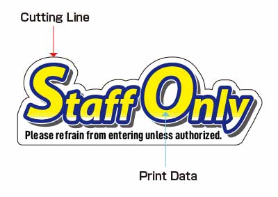 Print Data & Cutting Line
