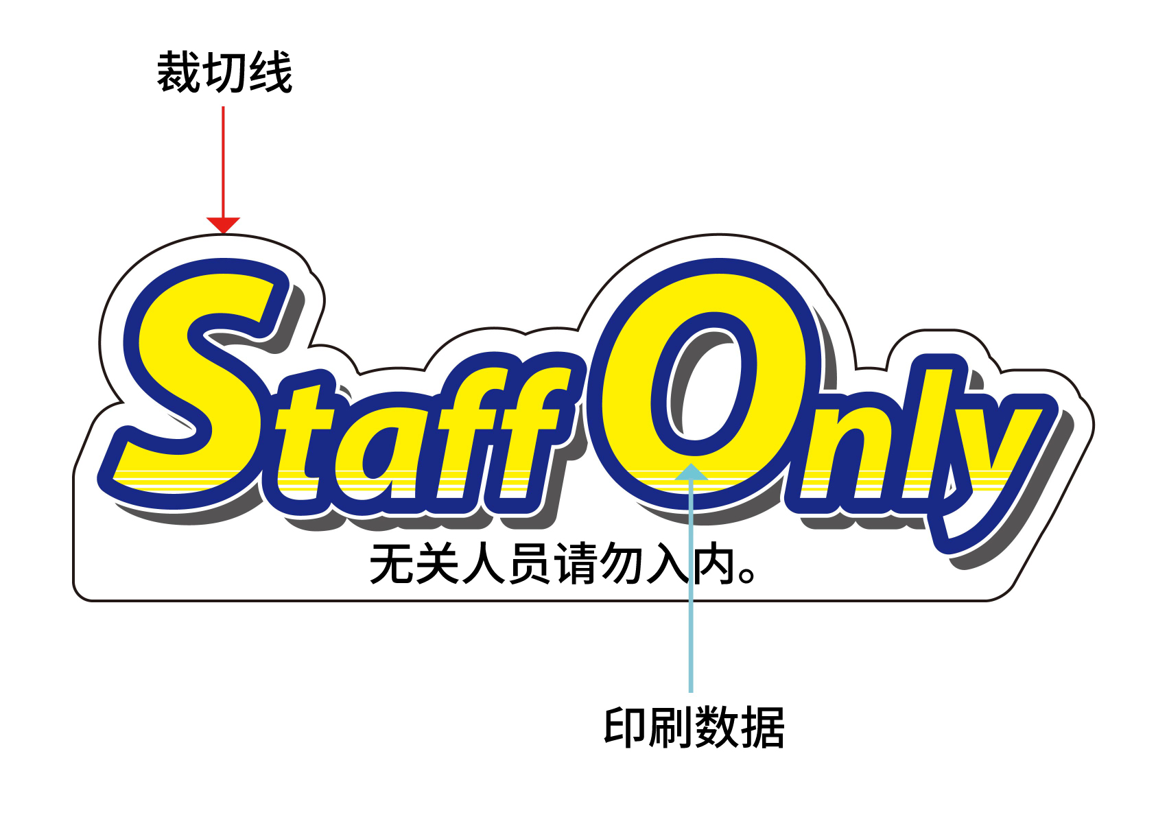 Print Data & Cutting Line